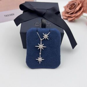 APM Monaco Three Shooting Stars Necklace - silver